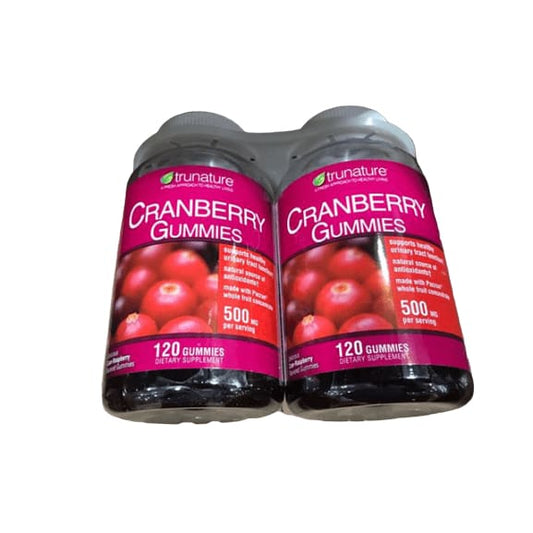 trunature Cranberry Gummies, 2 x 120 Gummies - ShelHealth.Com