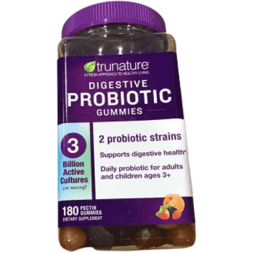 Trunature Digestive Probiotic, 180 Fruit Gummies - ShelHealth.Com