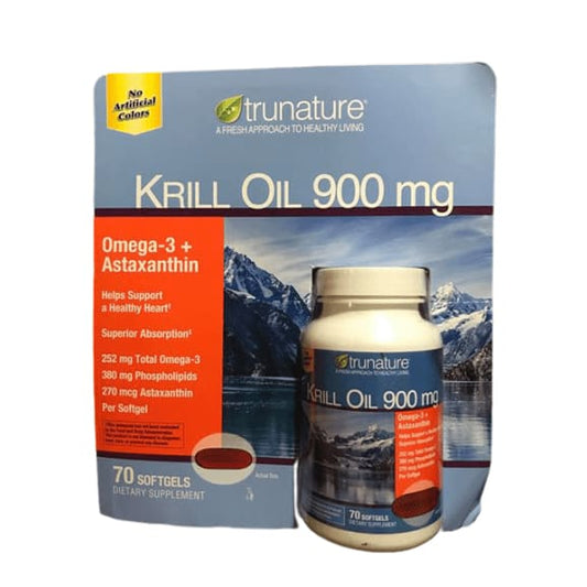 trunature Extra Strength Krill Oil 900 mg, 70 Softgels - ShelHealth.Com