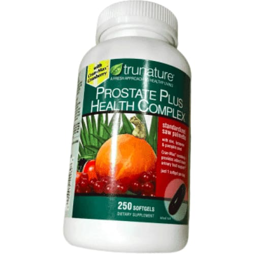 TruNature Prostate Plus Health Complex, 250 Softgels - ShelHealth.Com