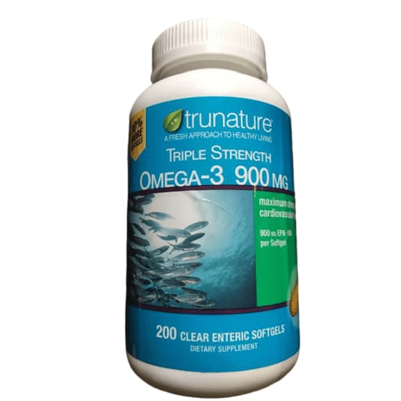 trunature Triple Strength Omega-3 900 mg., 200 Softgels - ShelHealth.Com