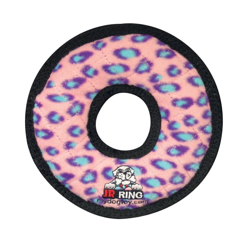 Tuffy Jr. Ring Dog Toy Pink 7 in - Pet Supplies - Tuffy