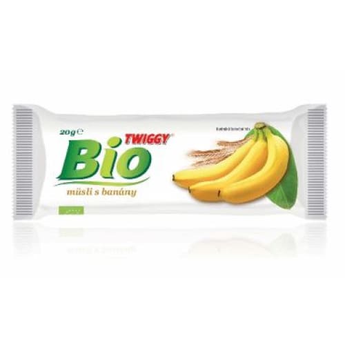 TWIGGY ORGANIC Organic Banana Flavor Muesli Bar 0.71 oz. (20 g.) - Twiggy Bio