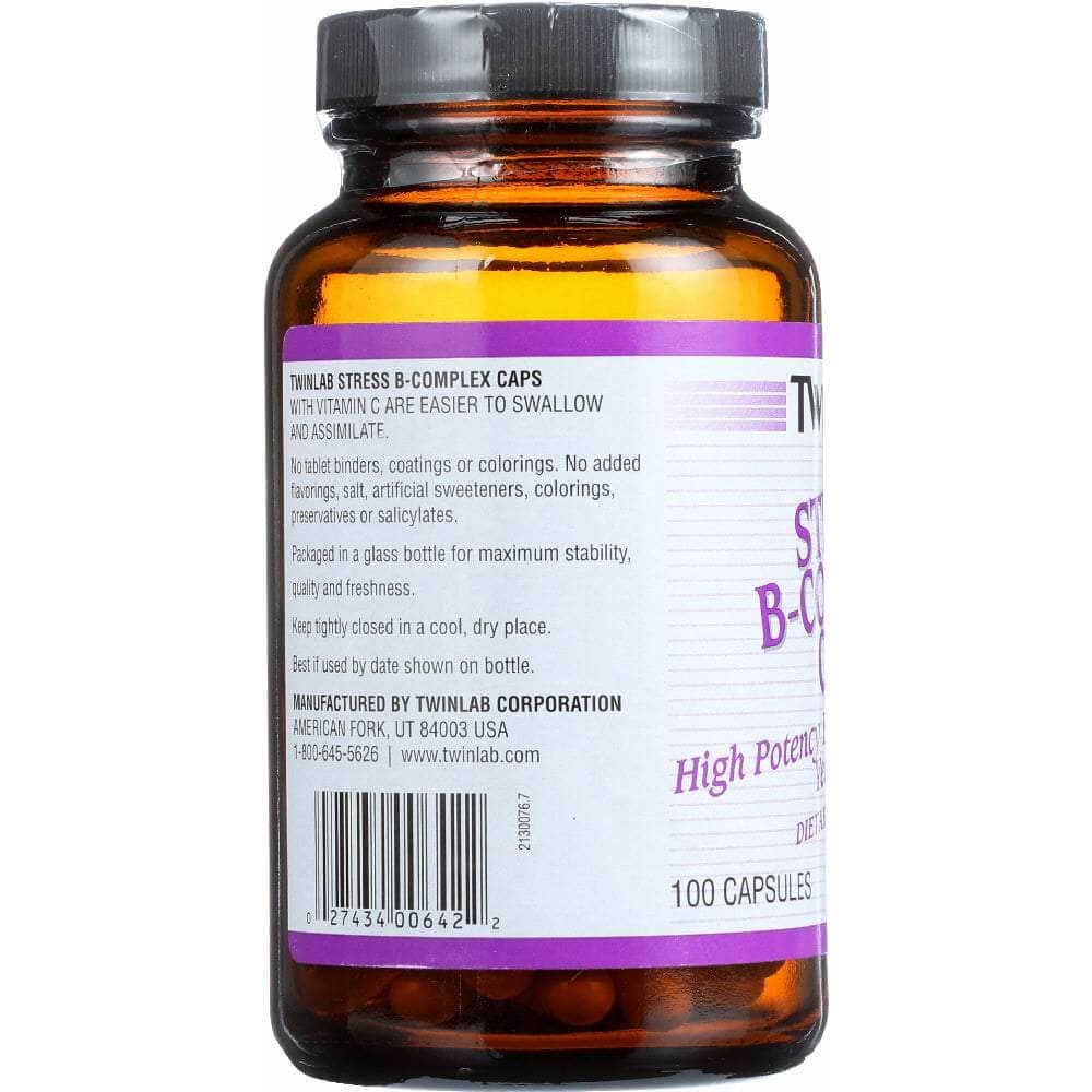 Twinlab Twinlab Stress B Complex High-Potency Caps with Vitamin C, 100 Capsules