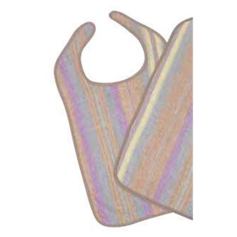 TwinMed Adult Bib Stripe Terry 18X 34 With Ez Tie DOZEN - Item Detail - TwinMed