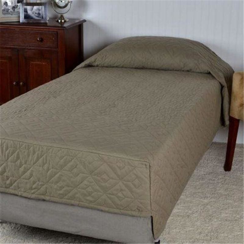 TwinMed Cozycare Fitted Bedspread Moss 65X95 Case of 4 - Item Detail - TwinMed
