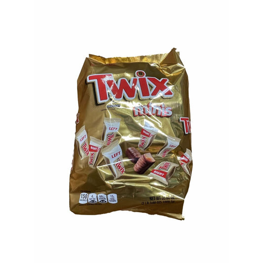 TWIX Twix Caramel Minis Size Chocolate Cookie Bar Candy Bag, 35.6 oz/95ct