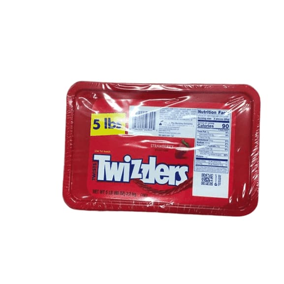 TWIZZLERS Licorice Candy, Strawberry, 5 Pound - ShelHealth.Com
