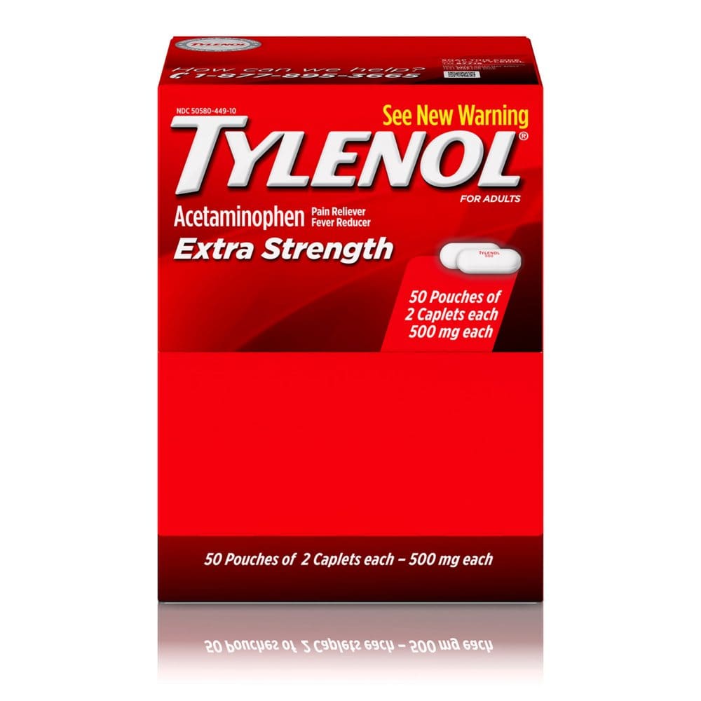 Tylenol Extra Strength Caplets 500mg (50 ct. 2 pk.) - Pain Relief - Tylenol Extra
