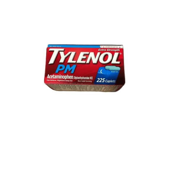 Tylenol PM Caplets - 225 ct. bottle - ShelHealth.Com