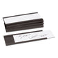 U Brands Magnetic Card Holders 6 X 2 Black 10/pack - Office - U Brands