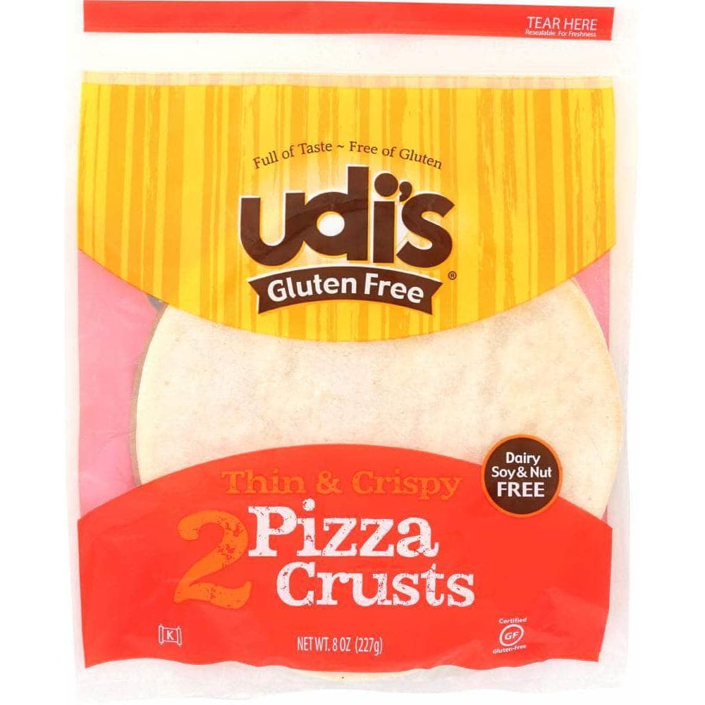 Udis Udi's Gluten Free Pizza Crust 2 Pack, 8 oz