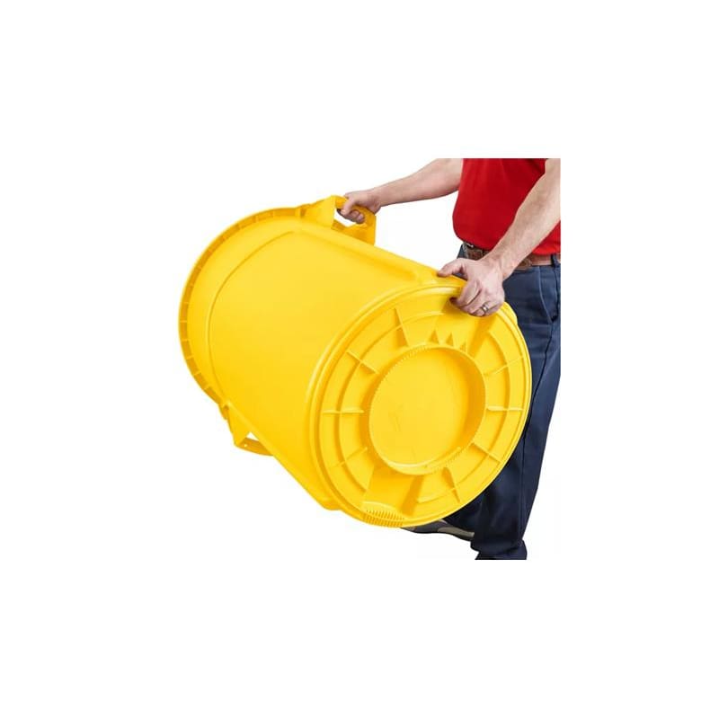 Uline Trash Can 55Gal Yellow - Item Detail - Uline