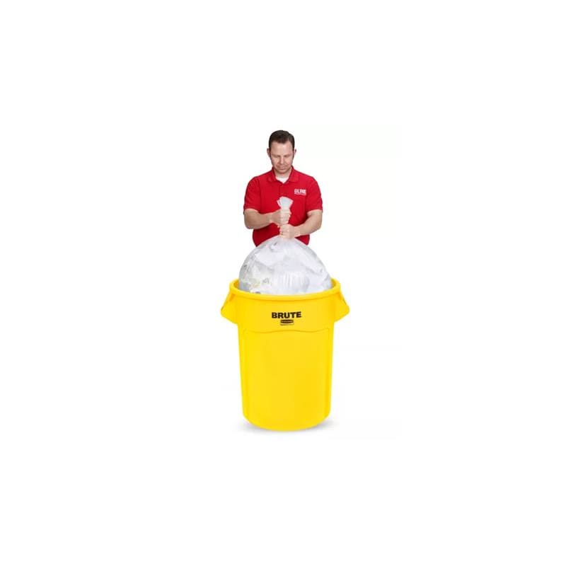 Uline Trash Can 55Gal Yellow - Item Detail - Uline