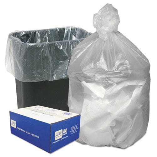 Ultra Plus Can Liners 10 Gal 8 Microns 24 X 24 Natural 50 Bags/roll 20 Rolls/carton - Janitorial & Sanitation - Ultra Plus®