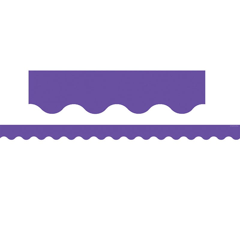 Ultra Purple Scalloped Border Trim (Pack of 10) - Border/Trimmer - Teacher Created Resources