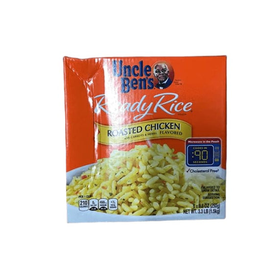 Uncle Ben's Ready Rice: Roasted Chicken Flavored Rice, Ready to Heat 8.8 Oz Pouches, Pack of 6 - ShelHealth.Com