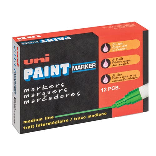 uni-Paint Permanent Marker Medium Bullet Tip Green - Office - uni®-Paint