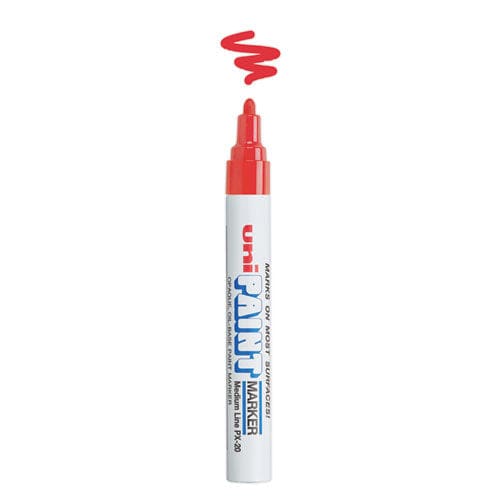 uni-Paint Permanent Marker Medium Bullet Tip Red - Office - uni®-Paint