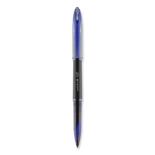 uniball Air Porous Roller Ball Pen Stick Medium 0.7 Mm Blue Ink Black Barrel Dozen - School Supplies - uniball®