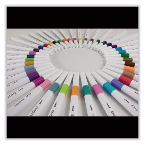 uniball Emott Ever Fine Porous Point Pen Stick Fine 0.4 Mm Assorted Ink Colors White Barrel 40/pack - School Supplies - uniball®