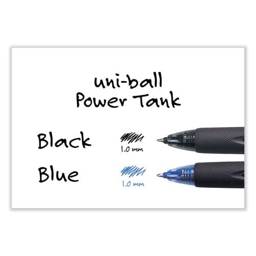 uniball Power Tank Rt Ballpoint Pen Retractable Bold 1 Mm Black Ink Smoke/black Barrel Dozen - School Supplies - uniball®