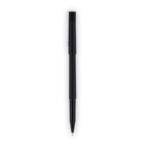 uniball Roller Ball Pen Stick Micro 0.5 Mm Black Ink Black Barrel 72/pack - School Supplies - uniball®