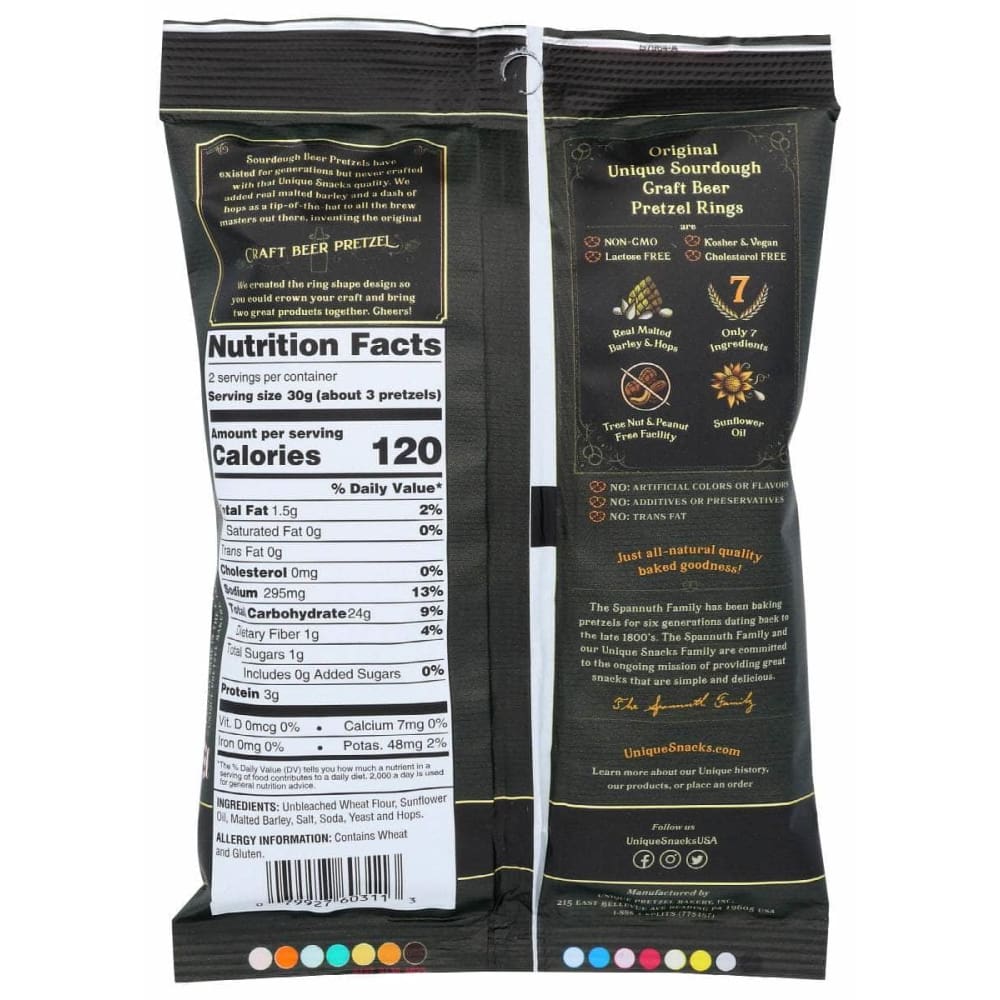UNIQUE Grocery > Snacks UNIQUE Sourdough Rings, 2.12 oz