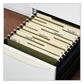 Universal Box Bottom Hanging File Folders 1 Capacity Letter Size 1/5-cut Tabs Standard Green 25/box - School Supplies - Universal®