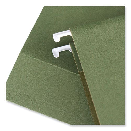 Universal Box Bottom Hanging File Folders 3 Capacity Letter Size 1/5-cut Tabs Standard Green 25/box - School Supplies - Universal®