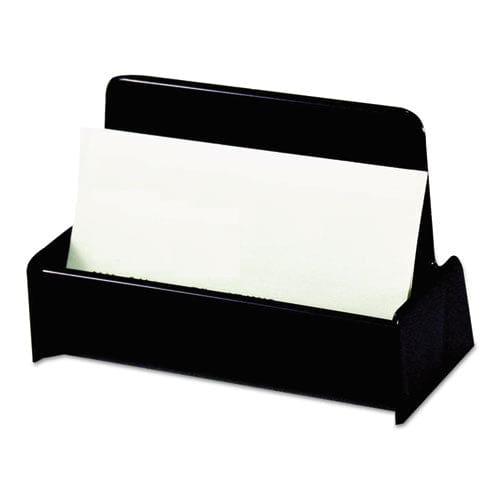 Universal Business Card Holder Holds 50 2 X 3.5 Cards 3.75 X 1.81 X 1.38 Plastic Black - Office - Universal®