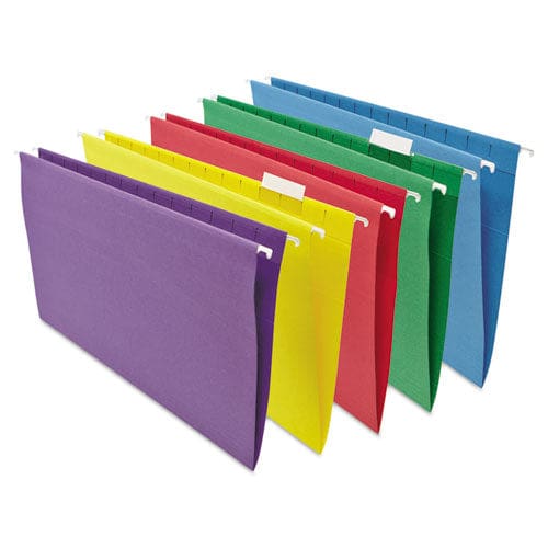 Universal Deluxe Bright Color Hanging File Folders Legal Size 1/5-cut Tabs Blue 25/box - School Supplies - Universal®