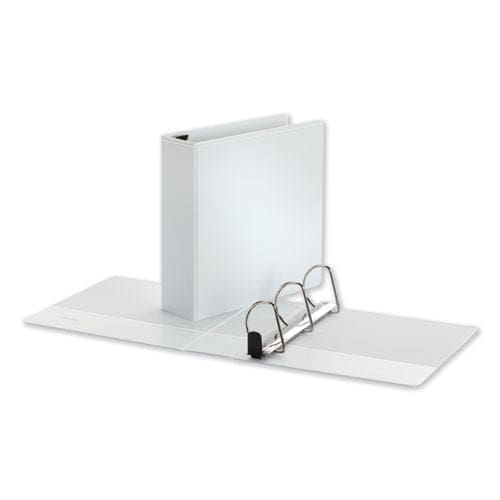 Universal Deluxe Easy-to-open D-ring View Binder 3 Rings 3 Capacity 11 X 8.5 White - School Supplies - Universal®