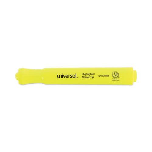 Universal Desk Highlighter Value Pack Fluorescent Yellow Ink Chisel Tip Yellow Barrel 36/pack - School Supplies - Universal™