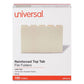 Universal Double-ply Top Tab Manila File Folders 1/5-cut Tabs: Assorted Letter Size 0.75 Expansion Manila 100/box - School Supplies -