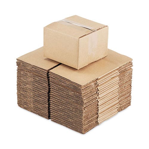 Universal Fixed-depth Brown Corrugated Shipping Boxes Regular Slotted Container (rsc) Small 6 X 8 X 5 Brown Kraft 25/bundle - Office -