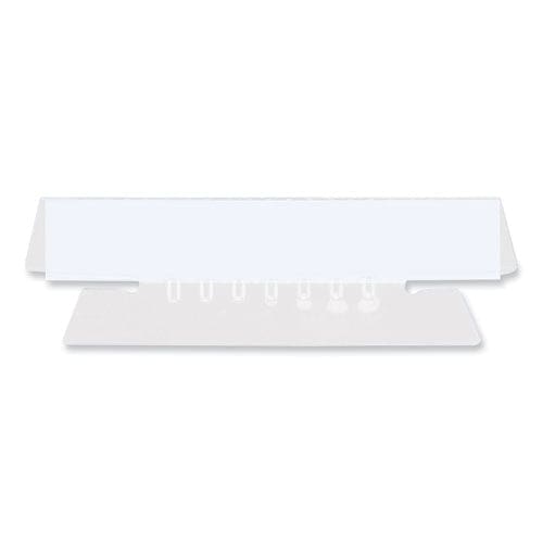 Universal Hanging File Folder Plastic Index Tabs 1/3-cut Clear 3.5 Wide 25/pack - Office - Universal®