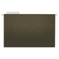Universal Hanging File Folders Letter Size 1/5-cut Tabs Standard Green 25/box - School Supplies - Universal®