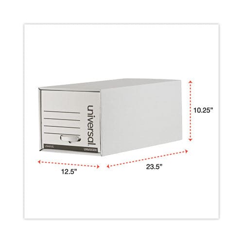 Universal Heavy-duty Storage Drawers Letter Files 14 X 25.5 X 11.5 White 6/carton - School Supplies - Universal®