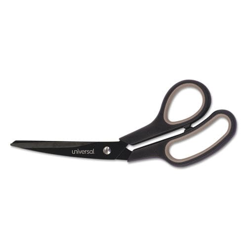 Universal Industrial Carbon Blade Scissors 8 Long 3.5 Cut Length Black/gray Offset Handle - Office - Universal®