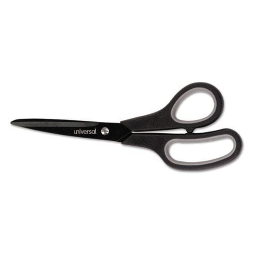 Universal Industrial Carbon Blade Scissors 8 Long 3.5 Cut Length Black/gray Straight Handle - Office - Universal®