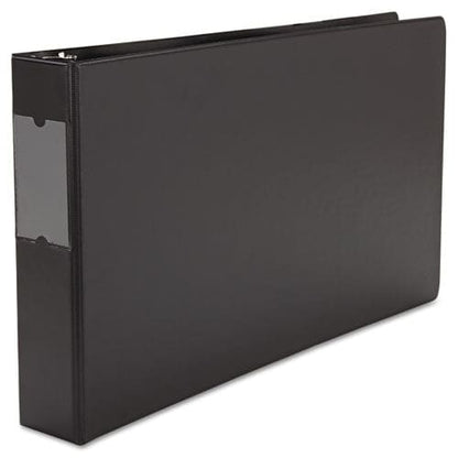 Universal Ledger-size Round Ring Binder With Label Holder 3 Rings 2 Capacity 11 X 17 Black - School Supplies - Universal®
