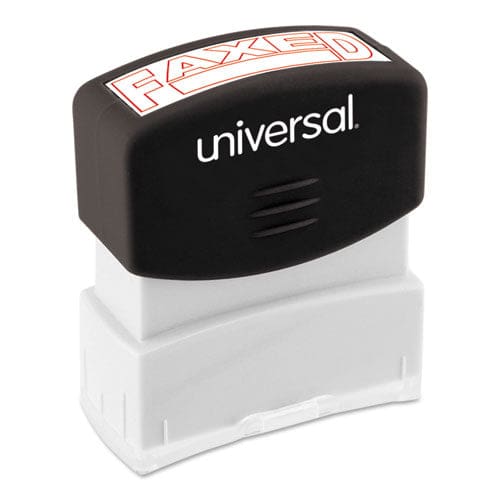Universal Message Stamp Faxed Pre-inked One-color Red - Office - Universal®