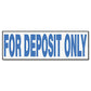 Universal Message Stamp For Deposit Only Pre-inked One-color Blue - Office - Universal®