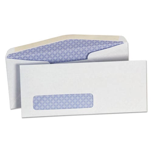 Universal Open-side Business Envelope 1 Window #10 Commercial Flap Gummed Closure 4.13 X 9.5 White 500/box - Office - Universal®
