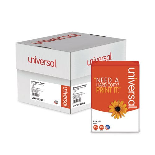 Universal Printout Paper 4-part 15 Lb Bond Weight 9.5 X 11 White 900/carton - Technology - Universal®
