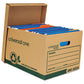Universal Recycled Heavy-duty Record Storage Box Letter/legal Files Kraft/green 12/carton - School Supplies - Universal®