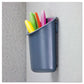 Universal Recycled Plastic Cubicle Pencil Cup 4.25 X 2.5 X 5 Wall Mount Charcoal - Furniture - Universal®