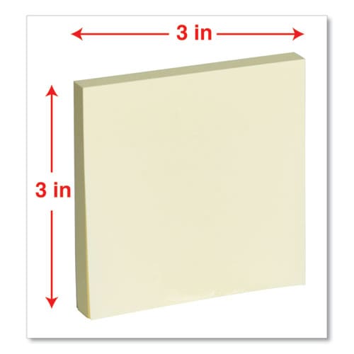Universal Self-stick Note Pad Cabinet Pack 3 X 3 Yellow 90 Sheets/pad 24 Pads/pack - School Supplies - Universal®