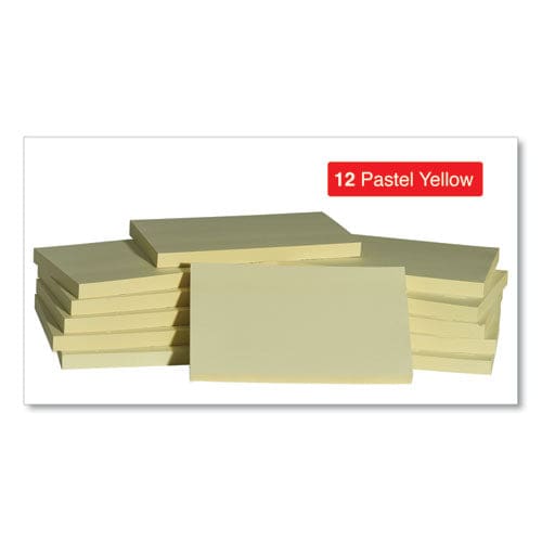 Universal Self-stick Note Pads 3 X 5 Yellow 100 Sheets/pad 12 Pads/pack - School Supplies - Universal®
